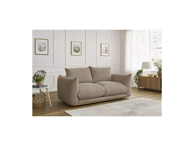 Canapé Droit Fixe 2 Places - Ernest - Tissu Lisse