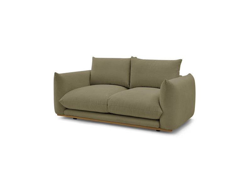 Canapé Droit Fixe 2 Places - Ernest - Tissu Lisse