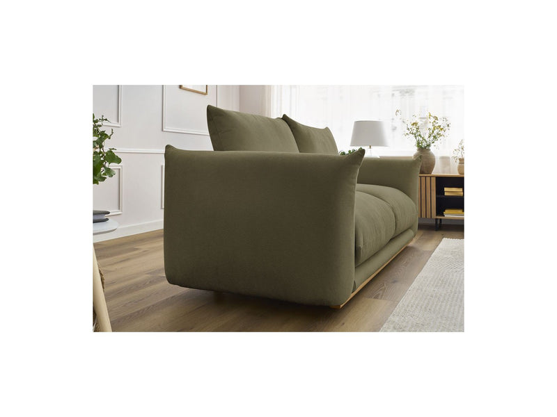 Canapé Droit Fixe 2 Places - Ernest - Tissu Lisse