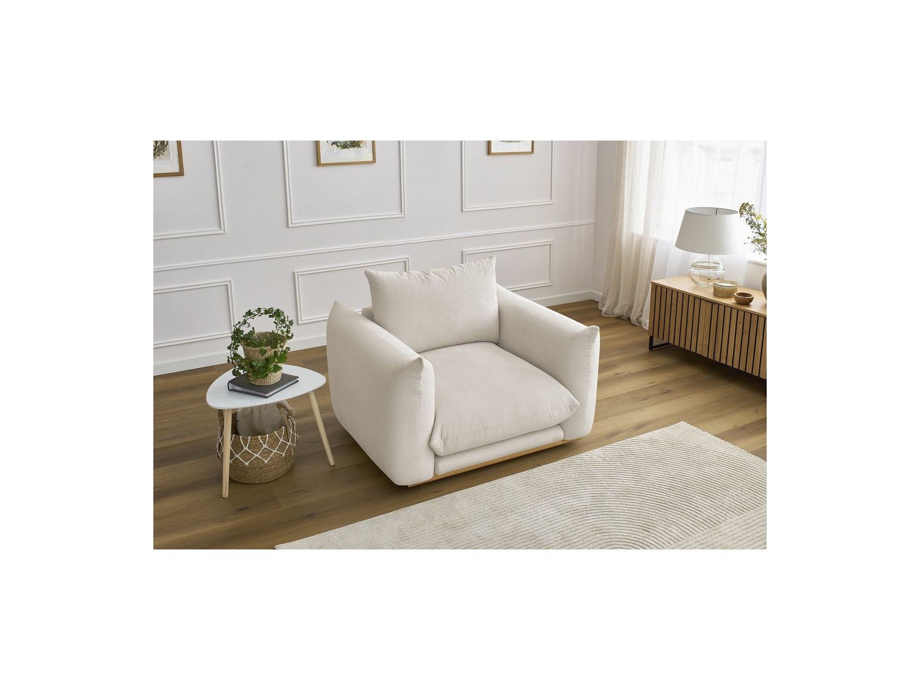 Ernest - Armchair - Smooth Fabric