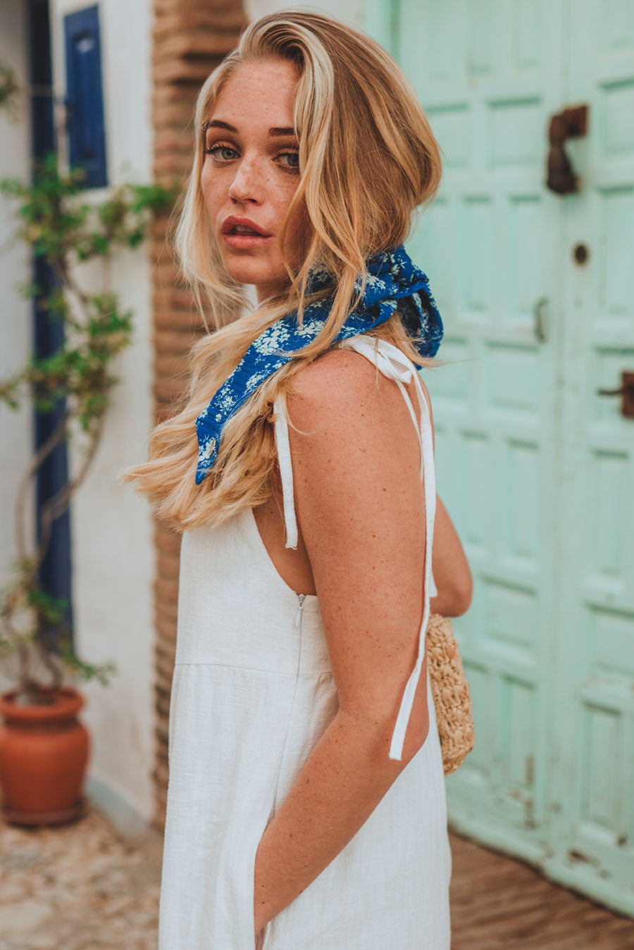 Inti White Linen Jumpsuit