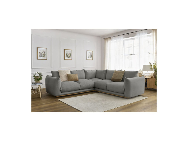 Canapé D'Angle Réversible - Ernest - Tissu Lisse