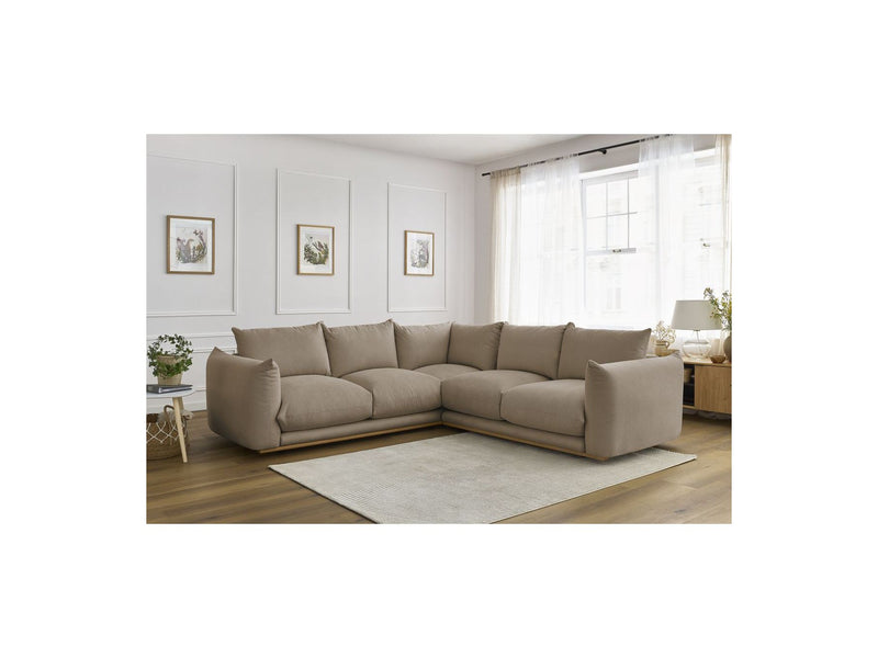 Canapé D'Angle Réversible - Ernest - Tissu Lisse