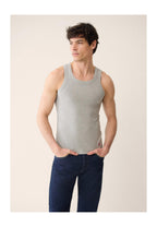 Camiseta De Tirantes Fulminant De Algodón - Gris Jaspeado