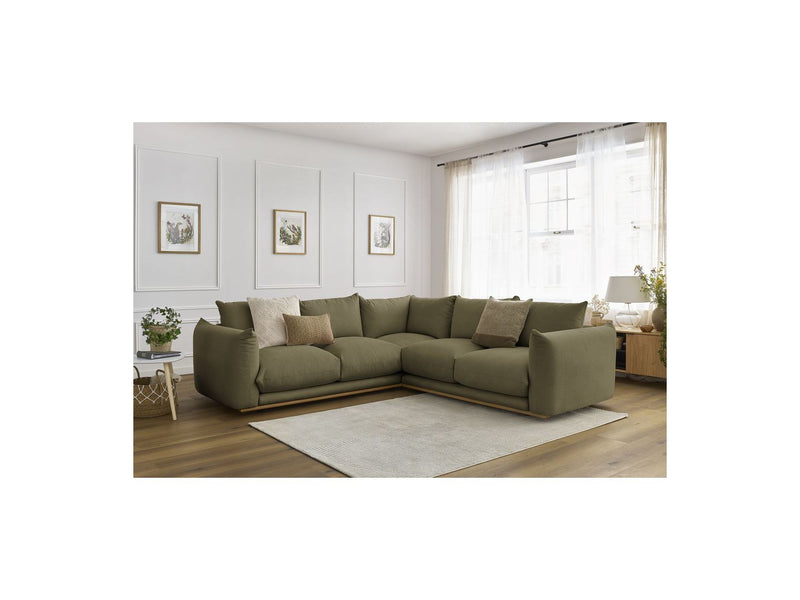 Canapé D'Angle Réversible - Ernest - Tissu Lisse