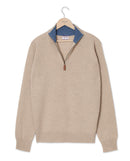 Thibault 100% Lambswool Sweater - Beige - Men