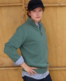Pull Thibault 100% Lambswool - Vert Sauge - Homme