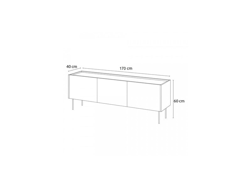 3-Door TV Stand - Atlas