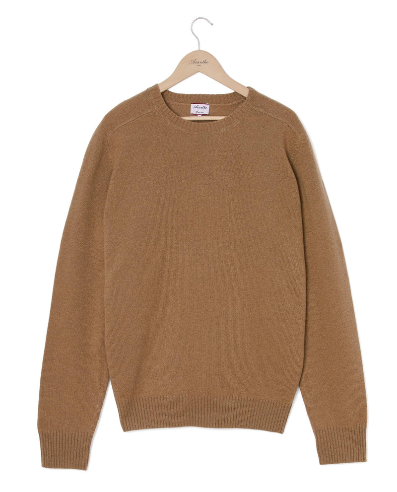 Ladislas 100% Lambswool Sweater - Camel - Men