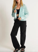 Top Mangas Largas - Verde Agua - Mujer