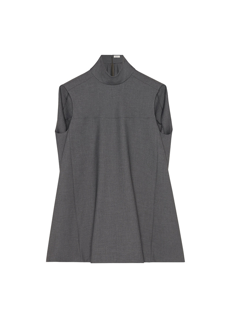 Top Sans Manche - Gris Chine - Femme