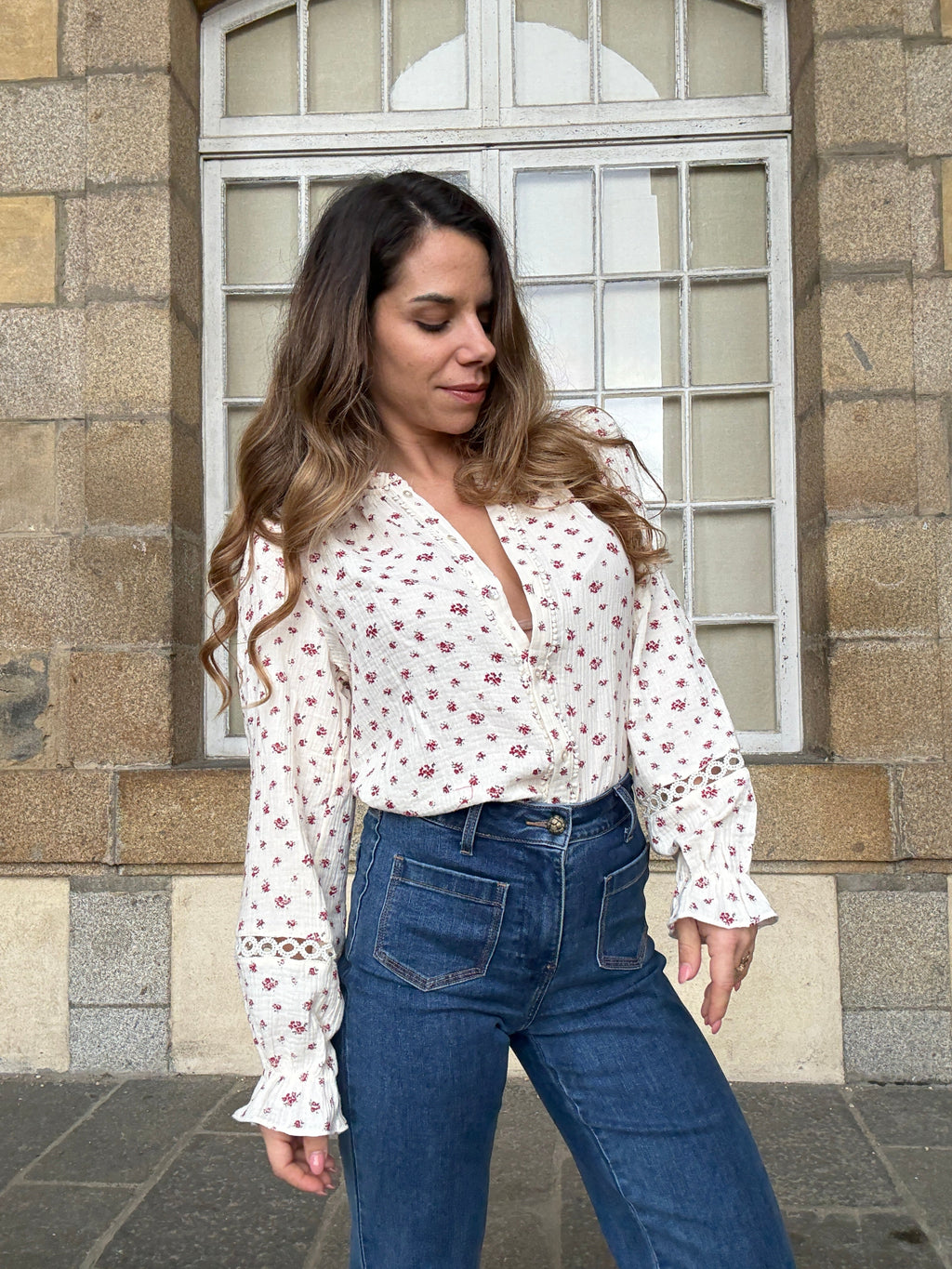Blouse fleurie Eugenie