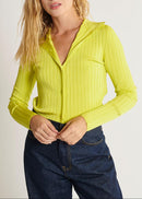 Cardigan Manches Longues - Jaune - Femme