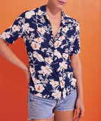 Devenson Shirt - Hibiscus Blue