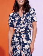 Devenson Shirt - Hibiscus Blue