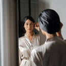 Le Turban En Satin - Noir