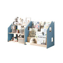 Bibliothèque & Étagère À Jouets Duo – Bleu Clair & Rose