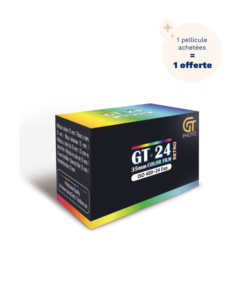Pellicule Couleur - Iso 400 (24 Poses) - Argentique 35mm - Gt Photo (1 Achetée = 1 Offerte)
