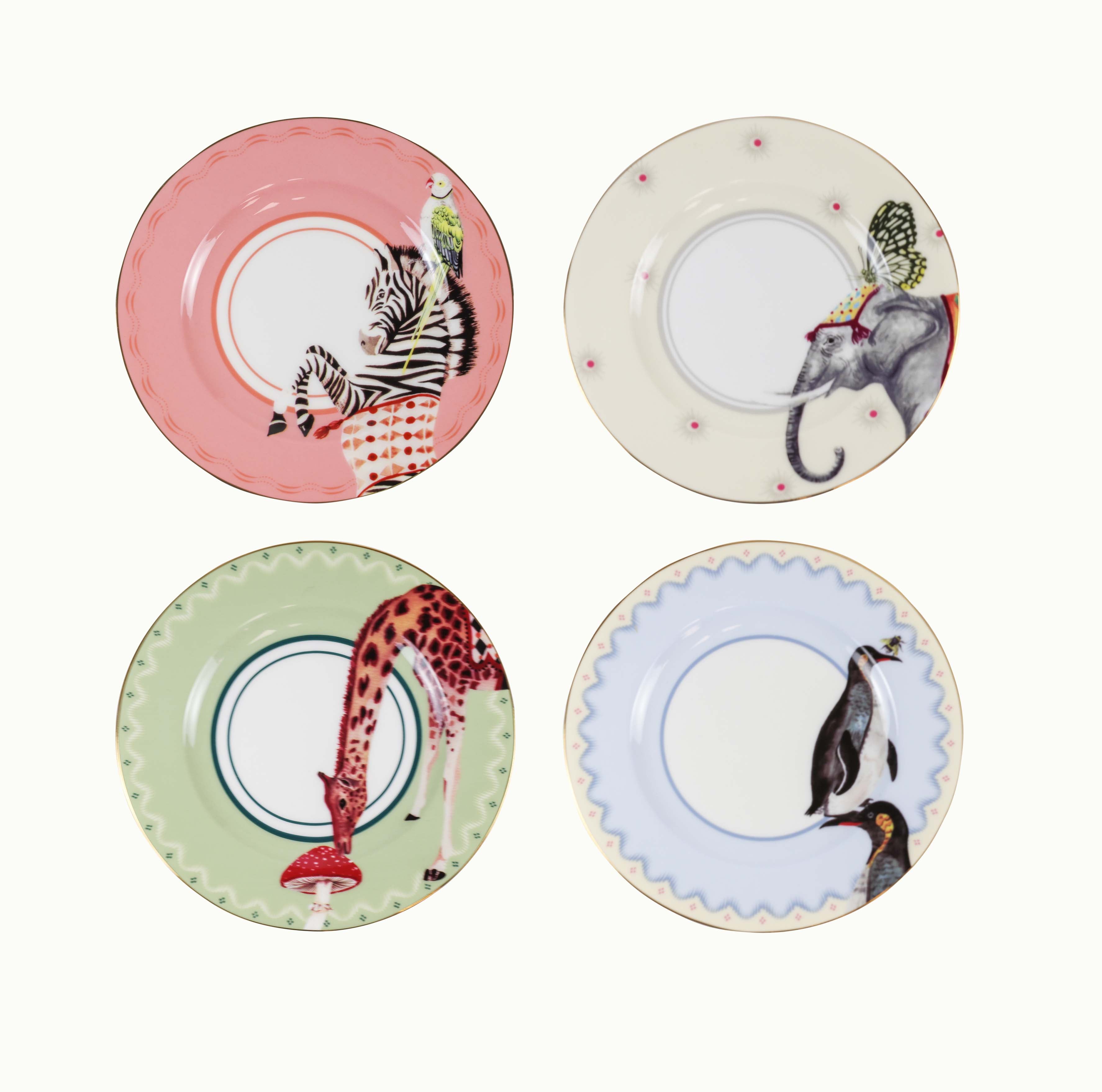 Set De 4 Platos - Carnival