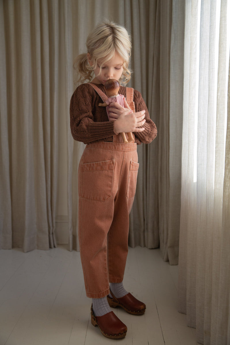 Mono Charlie en denim sequoia - Selección Soor Ploom disponible en amaetc.com, concept store ecológico para niños