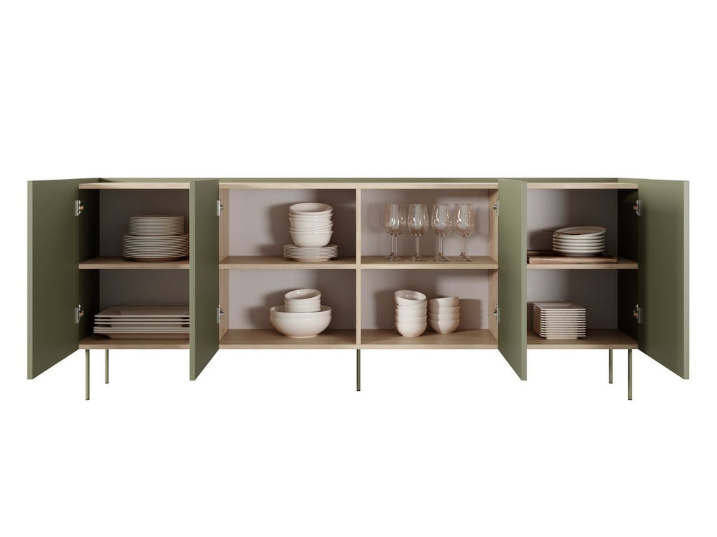 Atlas - Ensemble Avec Buffet 220 Cm + Meuble Tv 220 Cm