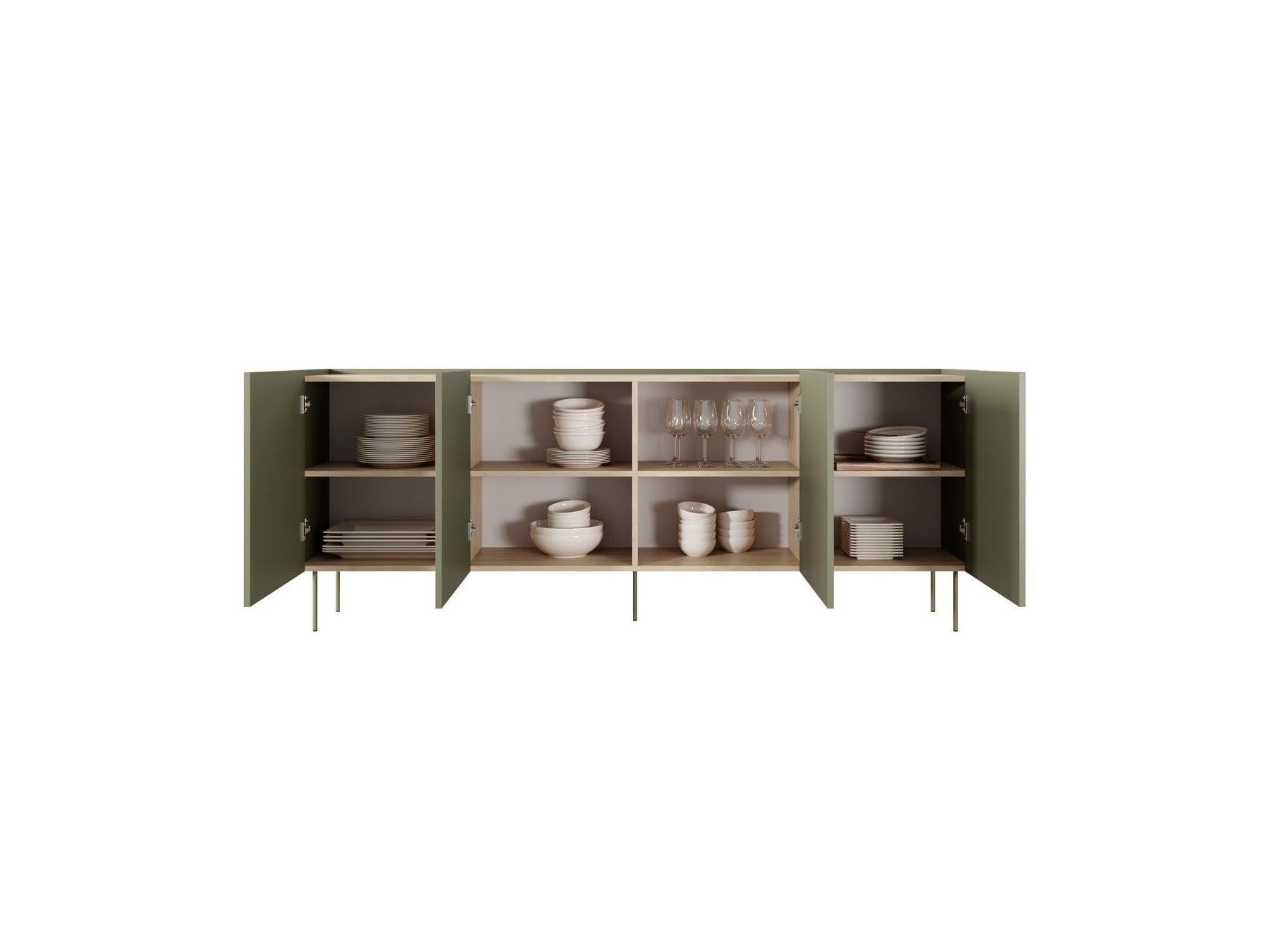 Atlas - Ensemble Avec Buffet 220 Cm + Meuble Tv 220 Cm