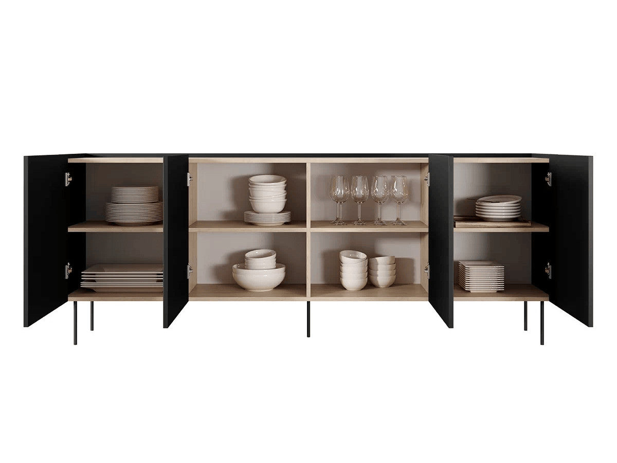 Atlas - Ensemble Avec Buffet 220 Cm + Meuble Tv 220 Cm