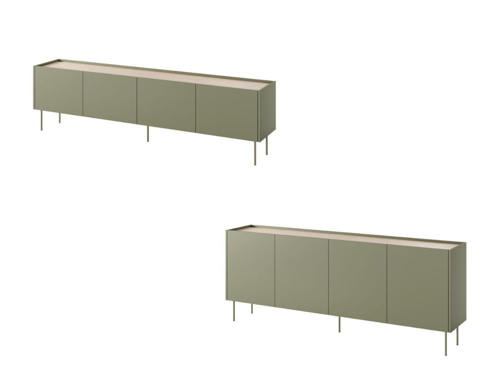 Atlas - Ensemble Avec Buffet 220 Cm + Meuble Tv 220 Cm