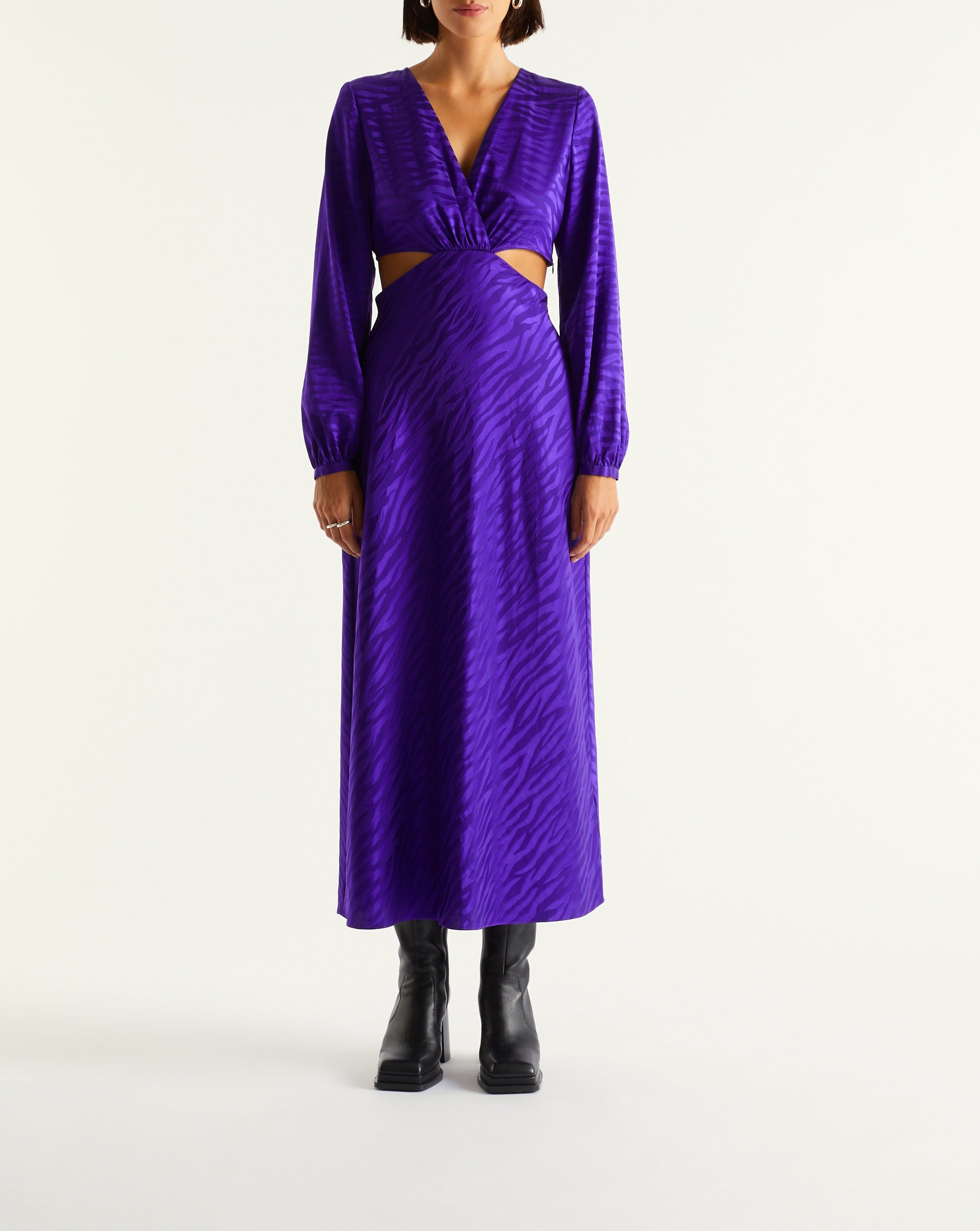 Alma Dress - Violet Jacquard - Women