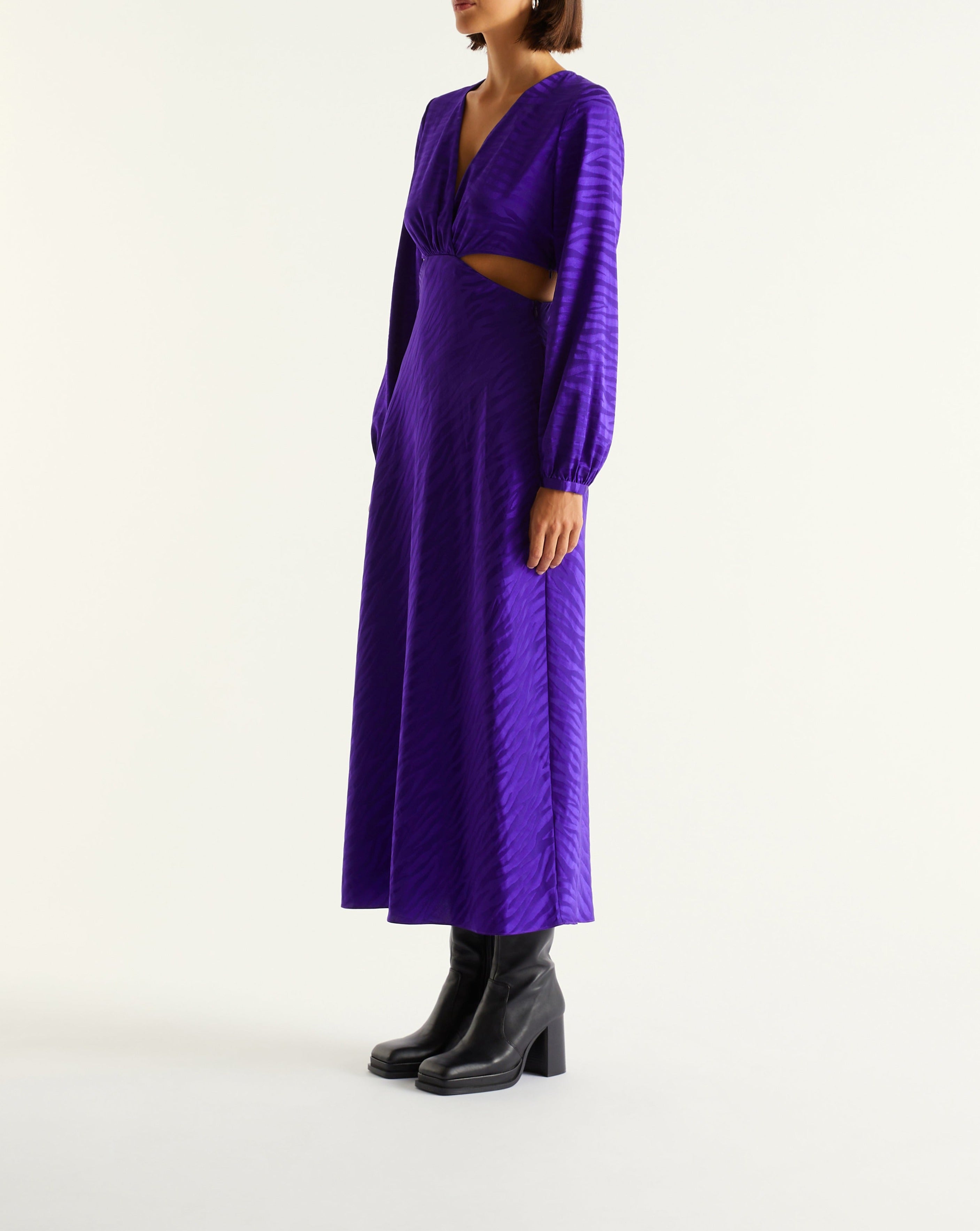 Alma Dress - Violet Jacquard - Women