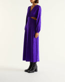 Alma Dress - Purple Jacquard - Women