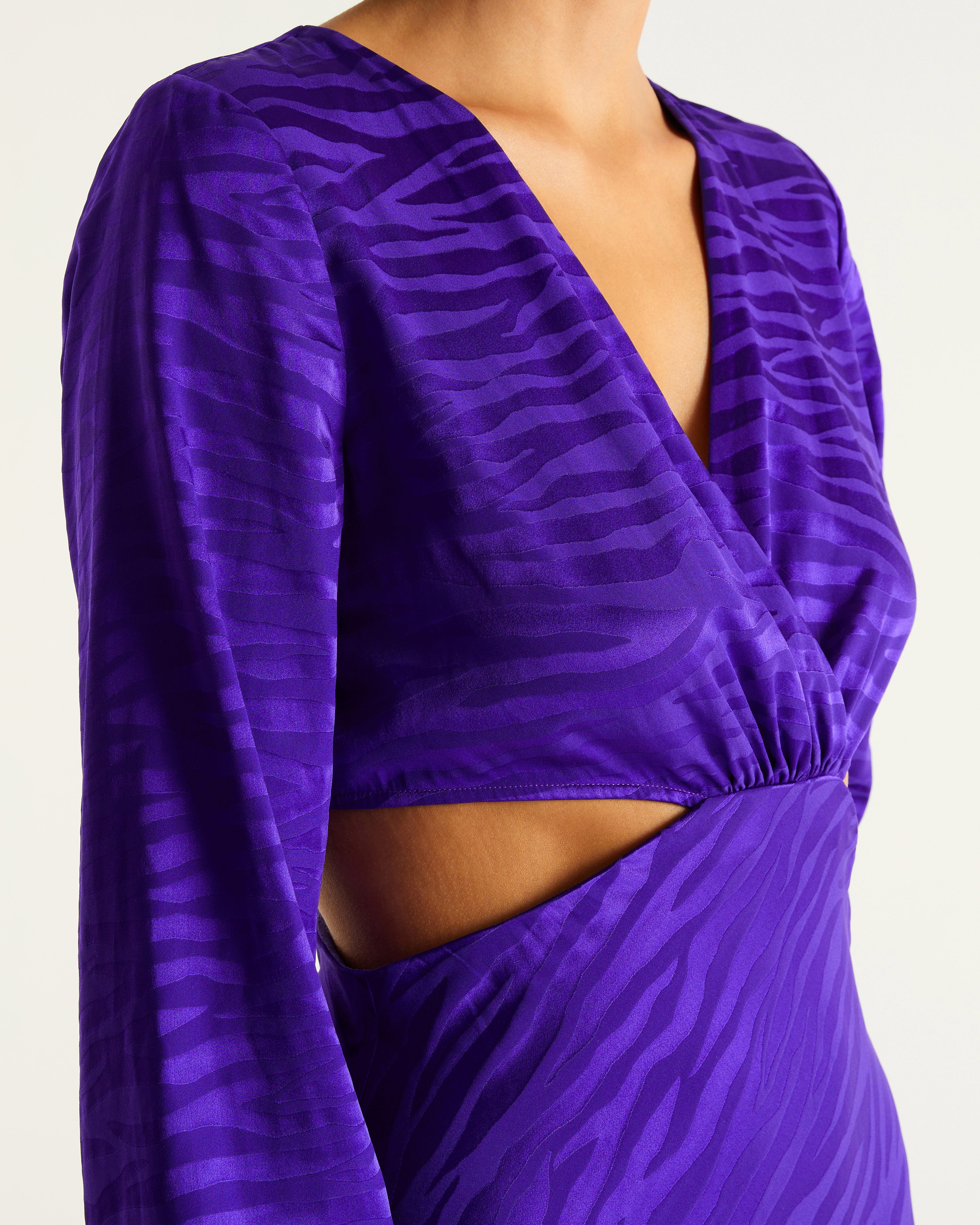 Alma Dress - Violet Jacquard - Women