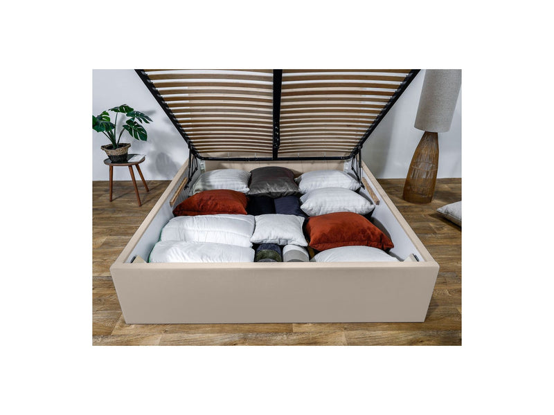 Lit Coffre Rangement Xl - Vivara - Beige