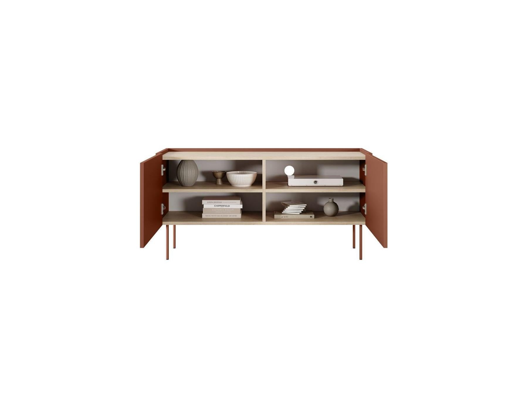 Atlas - Ensemble Avec Buffet 120 Cm + Meuble Tv 120 Cm + Table Basse 120 Cm