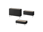 Atlas - Ensemble Avec Buffet 120 Cm + Meuble Tv 120 Cm + Table Basse 120 Cm
