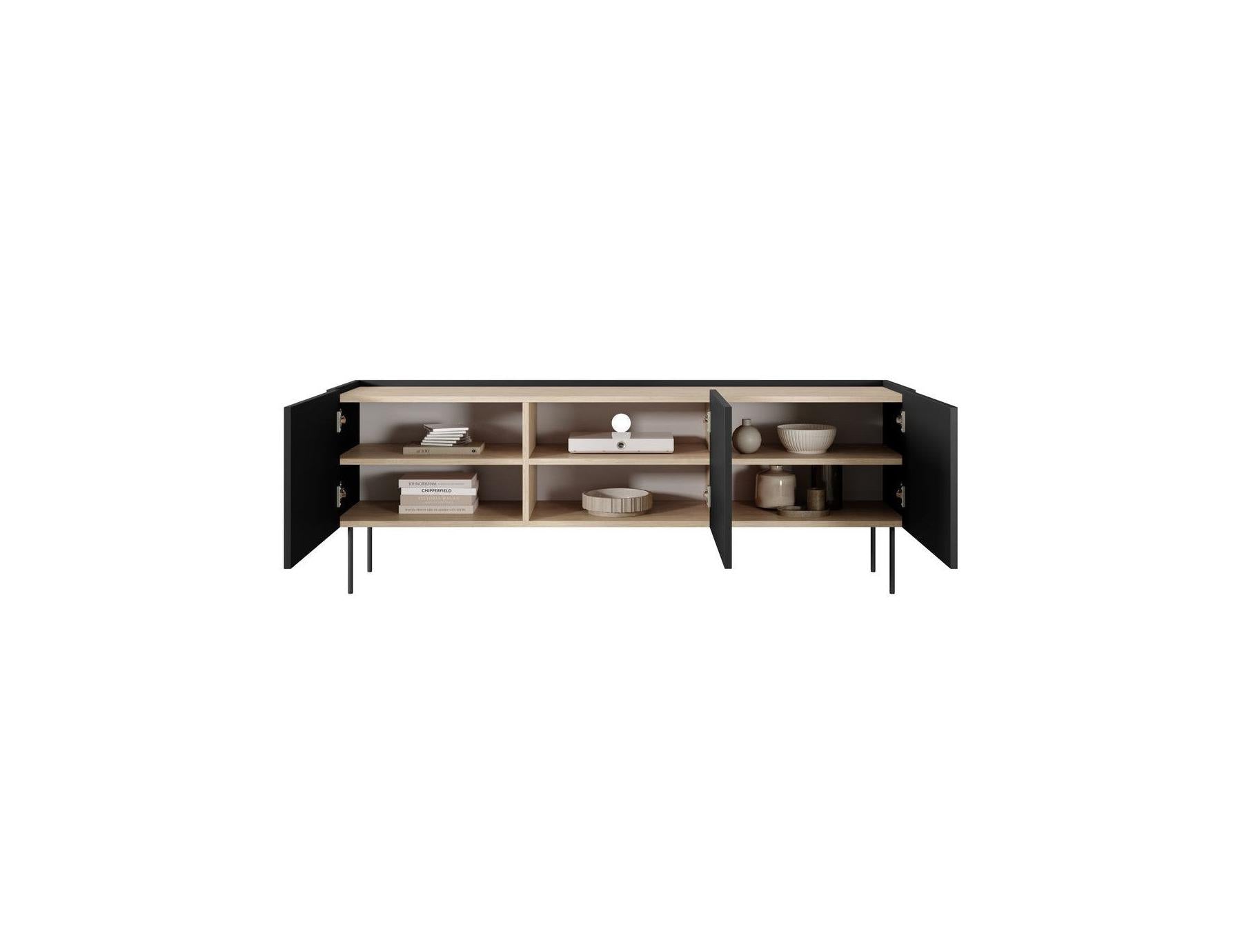 Atlas - Ensemble Avec Buffet 170 Cm + Meuble Tv 170 Cm + Table Basse 120 Cm