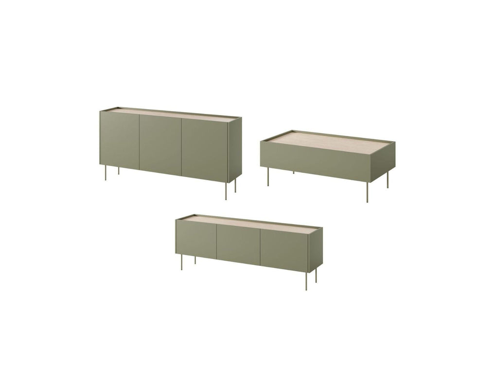 Atlas - Ensemble Avec Buffet 170 Cm + Meuble Tv 170 Cm + Table Basse 120 Cm