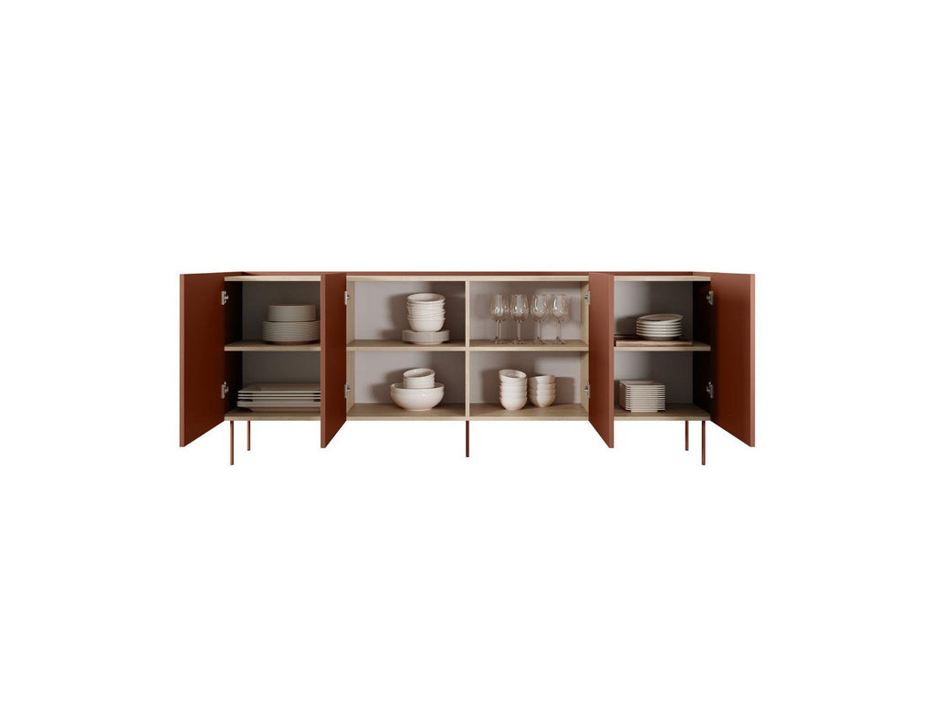 Atlas - Ensemble Avec Buffet 220 Cm + Meuble Tv 220 Cm + Table Basse 120 Cm