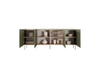 Atlas - Ensemble Avec Buffet 220 Cm + Meuble Tv 220 Cm + Table Basse 120 Cm