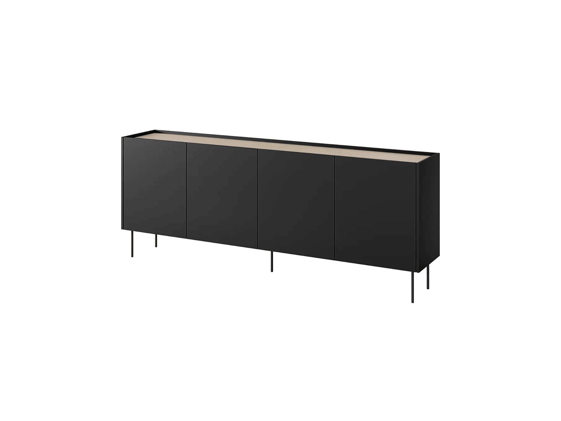 Atlas - Ensemble Avec Buffet 220 Cm + Meuble Tv 220 Cm + Table Basse 120 Cm