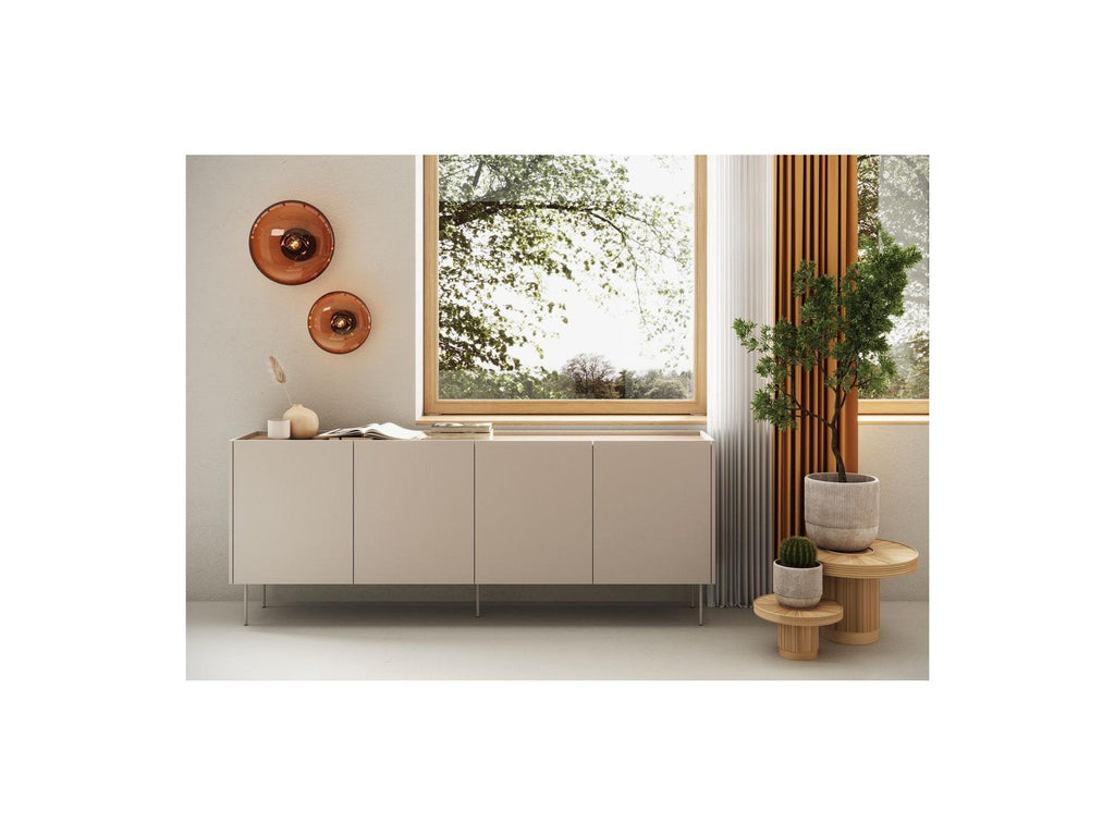Atlas - Ensemble Avec Buffet 220 Cm + Meuble Tv 220 Cm + Table Basse 120 Cm