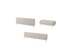 Atlas - Ensemble Avec Buffet 220 Cm + Meuble Tv 220 Cm + Table Basse 120 Cm