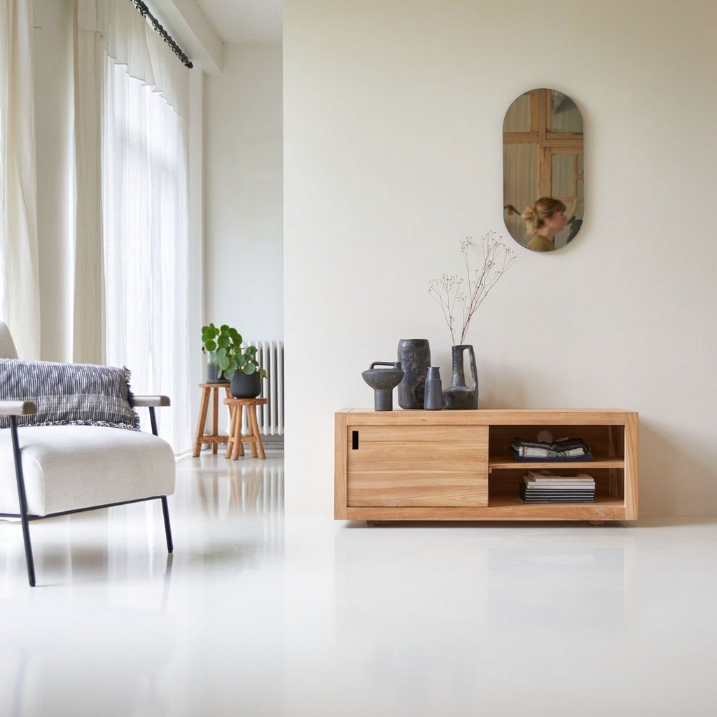 Adam - Meuble Tv - Teck - Naturel