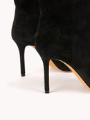 Bottines À Talons Hauts Sofia En Daim Noir - Maison Skorpios Par Adriana Abascal