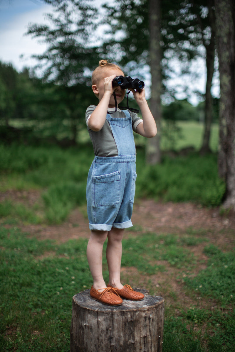 Mono vaquero Charlie con lavado claro - Selección Soor Ploom disponible en amaetc.com, concept store ecológico para niños