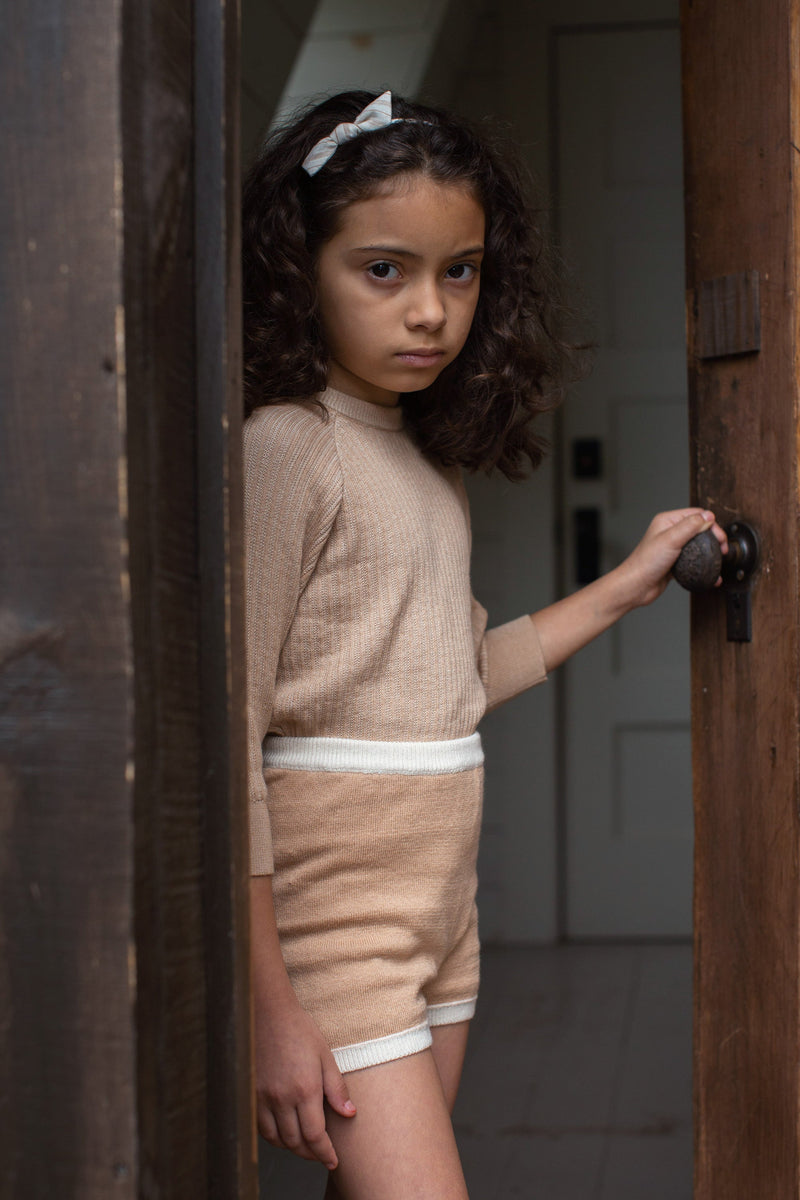 Short reversible Lacey ginger - Selección Soor Ploom disponible en amaetc.com, concept store ecológico para niños