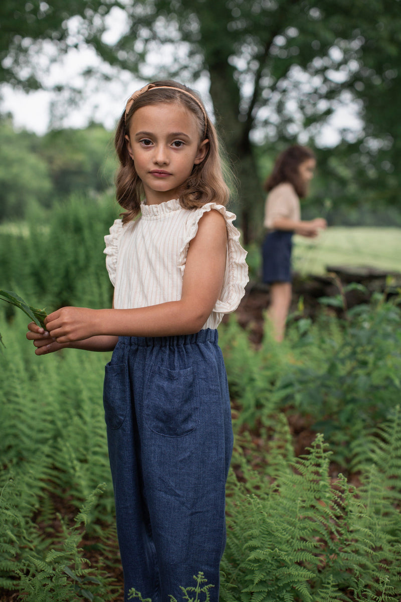Blusa Thelma rayas tiza - Selección Soor Ploom disponible en amaetc.com, concept store ecológico para niños