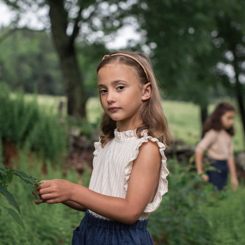 Blusa Thelma rayas tiza - Selección Soor Ploom disponible en amaetc.com, concept store ecológico para niños
