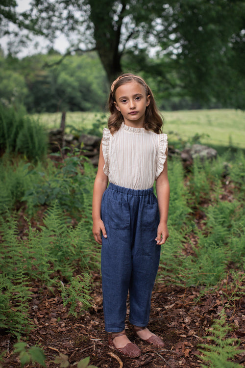 Pantalón Otto cambray - Selección Soor Ploom disponible en amaetc.com, concept store eco-friendly para niños