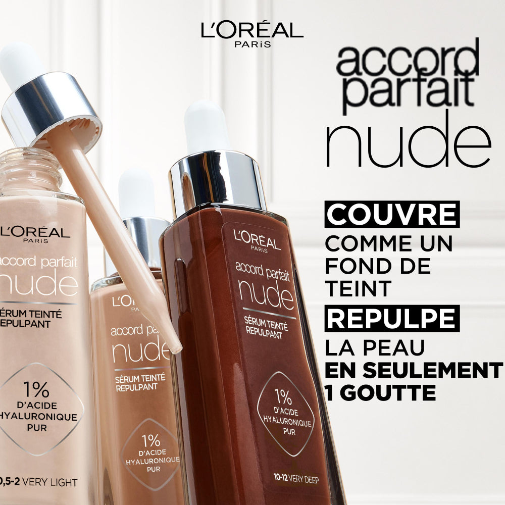 Accord Parfait Sérum Teinté Repulpant 3-4 Light Medium